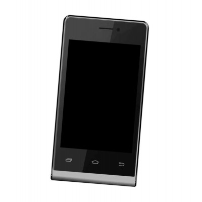 Lcd Frame Middle Chassis For Intex Aqua V4 Silver By - Maxbhi Com