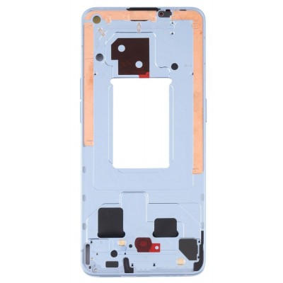 Lcd Frame Middle Chassis For Oppo Reno6 5g Blue By - Maxbhi Com