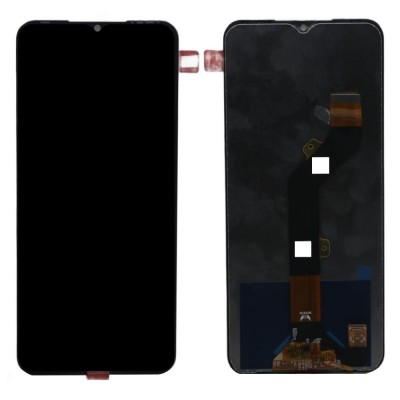 Lcd With Touch Screen For Tecno Spark 9 Black By - Maxbhi Com