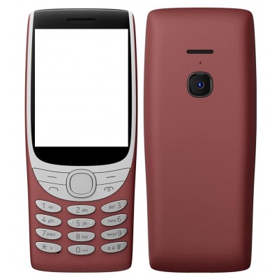 Full Body Housing For Nokia 8210 4g Red - Maxbhi Com