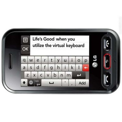 Full Body Housing for LG T320 Wink 3G Black And Red