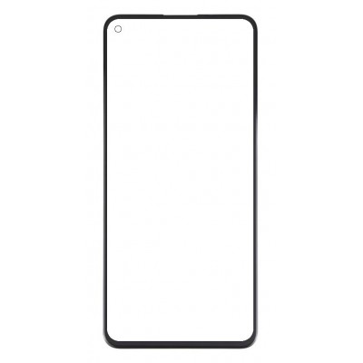 Replacement Front Glass For Realme Q3 Pro 5g Black By - Maxbhi Com