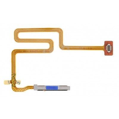 Fingerprint Sensor Flex Cable For Oppo A76 Blue By - Maxbhi Com