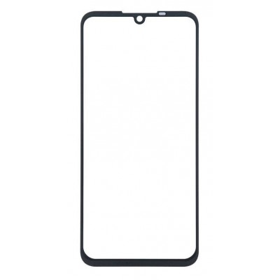 Replacement Front Glass For Motorola One Zoom Black By - Maxbhi Com