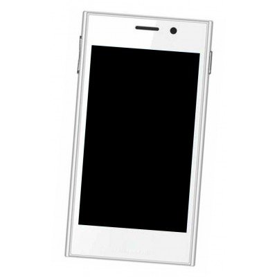 Lcd Frame Middle Chassis For Karbonn A14 White By - Maxbhi Com