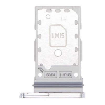 Sim Card Holder Tray For Samsung Galaxy S22 Ultra 5g White - Maxbhi Com