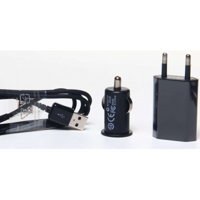 3 in 1 Charging Kit for AT&T SMT5700 with USB Wall Charger, Car Charger & USB Data Cable