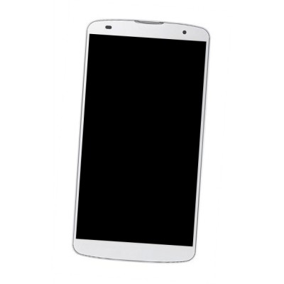 Lcd Frame Middle Chassis For Lg G Pro 2 F350 White By - Maxbhi Com