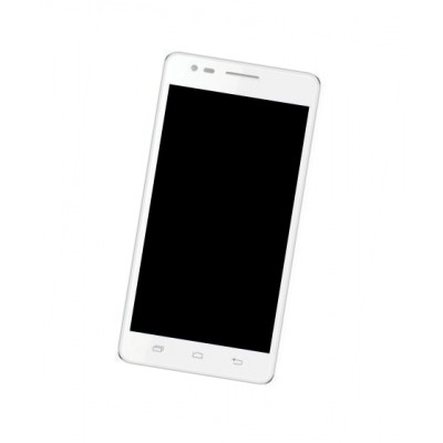Lcd Frame Middle Chassis For Intex Aqua I7 White By - Maxbhi Com