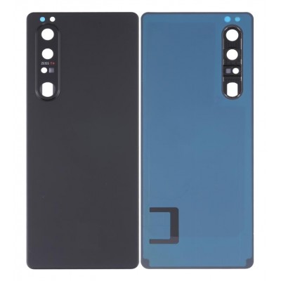 Back Panel Cover For Sony Xperia 1 Iii Black - Maxbhi Com