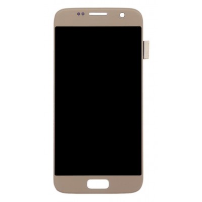 Lcd With Touch Screen For Samsung Galaxy S7 Gold By - Maxbhi Com