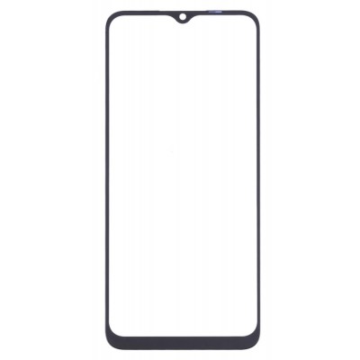 Replacement Front Glass For Realme C15 Black By - Maxbhi Com