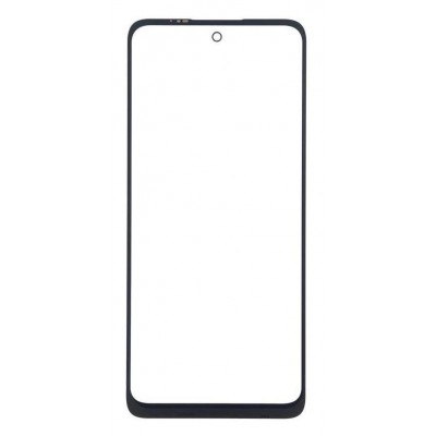 Replacement Front Glass For Motorola Moto G22 Black By - Maxbhi Com