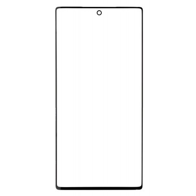 Replacement Front Glass For Samsung Galaxy Note 10 Black By - Maxbhi Com