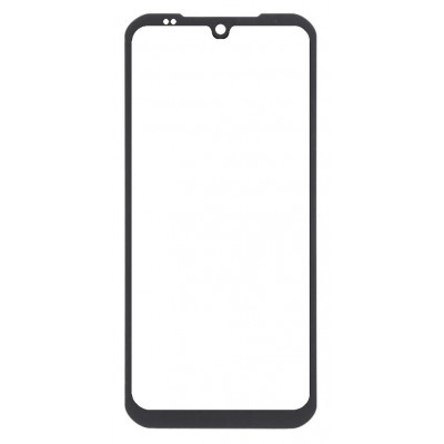 Replacement Front Glass For Doogee S86 Pro Black By - Maxbhi Com