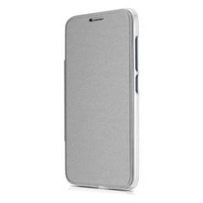 Flip Cover for Alcatel One Touch Snap Dual SIM with dual SIM - Silver