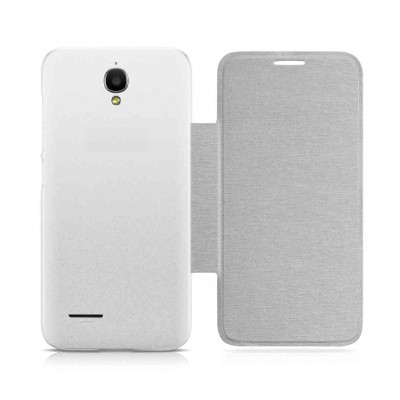 Flip Cover for Alcatel One Touch Snap Dual SIM with dual SIM - White