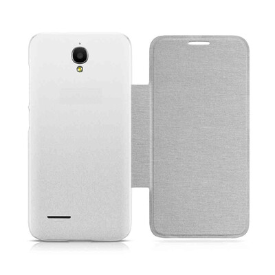 Flip Cover for Alcatel One Touch Snap Dual SIM with dual SIM - White