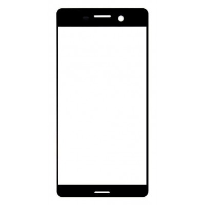 Replacement Front Glass For Sony Xperia X Dual F5122 Black By - Maxbhi Com