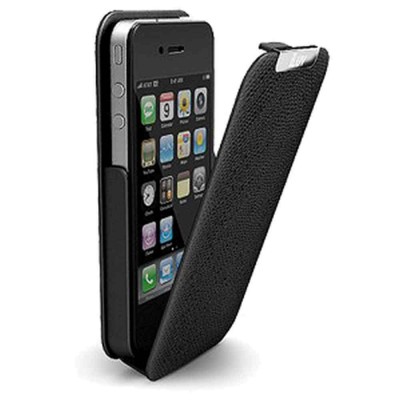 Flip Cover for Apple iPhone 4 CDMA - Black