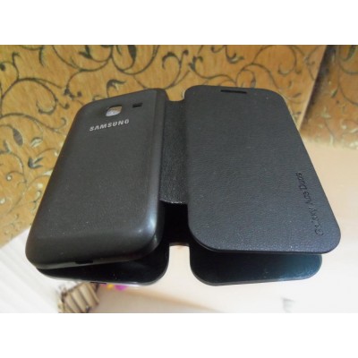 Flip Cover For Samsung Galaxy Ace Duos S6802 Black