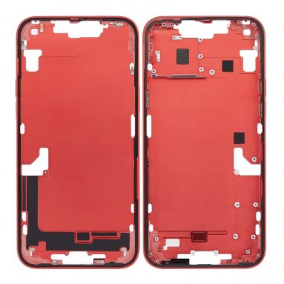 LCD Frame Middle Chassis for Apple iPhone 14 Plus - Red