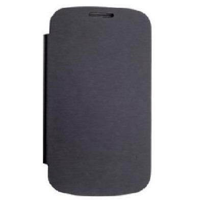 Flip Cover for Celkon A10 - Black
