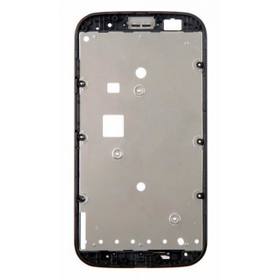 Lcd Frame Middle Chassis For Motorola Moto E Dual Tv Xt1025 With Digital Tv Black By - Maxbhi Com
