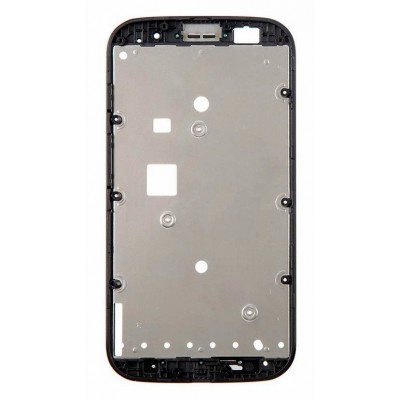 Lcd Frame Middle Chassis For Motorola Moto E Dual Tv Xt1025 With Digital Tv White By - Maxbhi Com