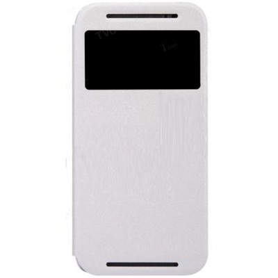 Flip Cover for HTC One (M8) - Glacial Silver