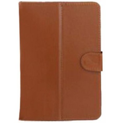 Flip Cover for HCL ME Y4 Tablet Connect 3G 2.0 - Brown