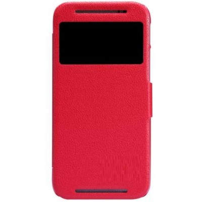 Flip Cover for HTC M7 - Red