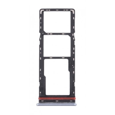 Sim Card Holder Tray For Tecno Camon 17 Global Cg6 Silver - Maxbhi Com