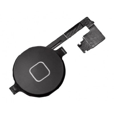 Home Button Complete For Apple Iphone 4 Black By - Maxbhi Com