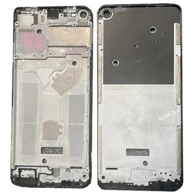 Lcd Frame Middle Chassis For Tecno Camon 17 Global Cg6 Black By - Maxbhi Com