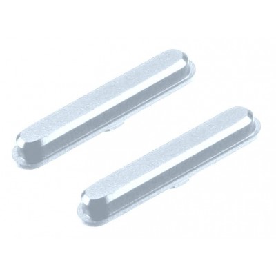 Volume Side Button Outer For Tecno Camon 17 Global Cg6 Silver By - Maxbhi Com