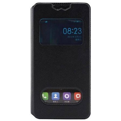 Flip Cover for Infinix Surf Spice X403 - Black