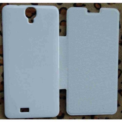 Flip Cover for Intex Aqua Amaze - White