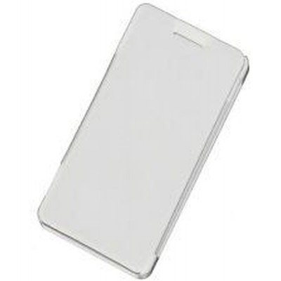 Flip Cover for Intex Aqua Curve - White