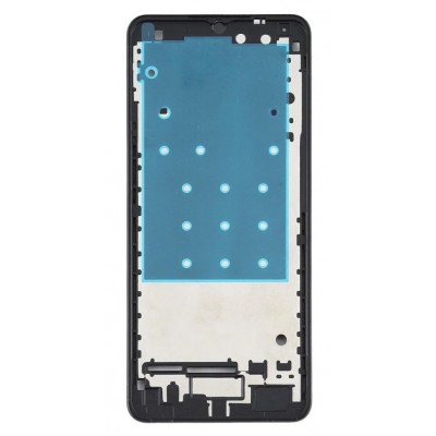 Lcd Frame Middle Chassis For Samsung Galaxy A12 2021 Black By - Maxbhi Com
