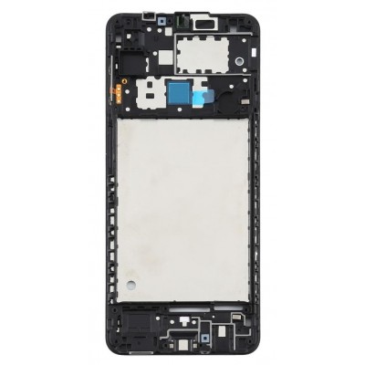 Lcd Frame Middle Chassis For Samsung Galaxy A12 2021 Blue By - Maxbhi Com