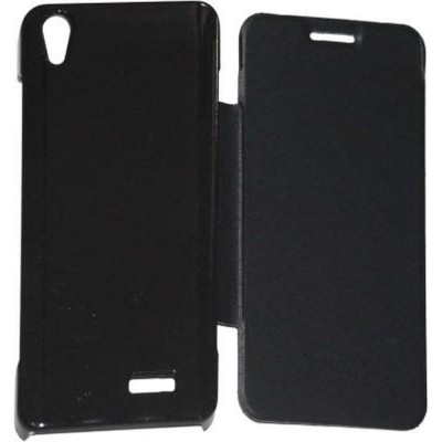 Flip Cover for Intex Aqua Q3 - Black