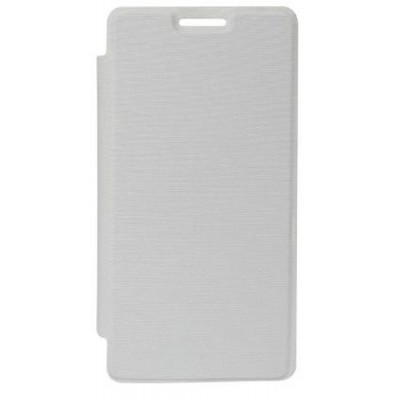 Flip Cover for Intex Aqua Q3 - White