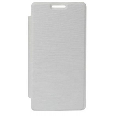 Flip Cover for Intex Aqua Q3 - White