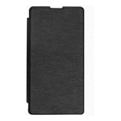 Flip Cover for Intex Aqua Slice - Black