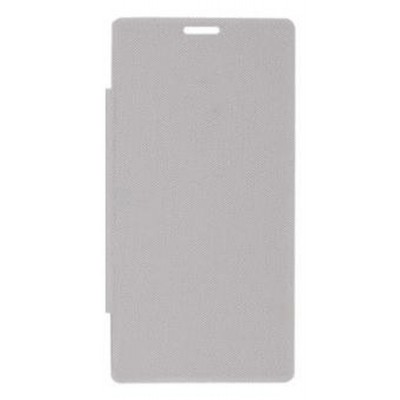 Flip Cover for Intex Aqua Style (2014) - White
