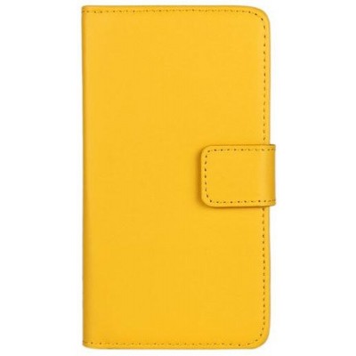 Flip Cover for Intex Cloud Y4 Plus - Yellow