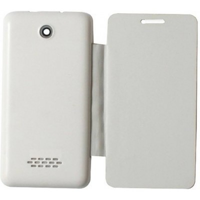 Flip Cover for Karbonn A2 - White