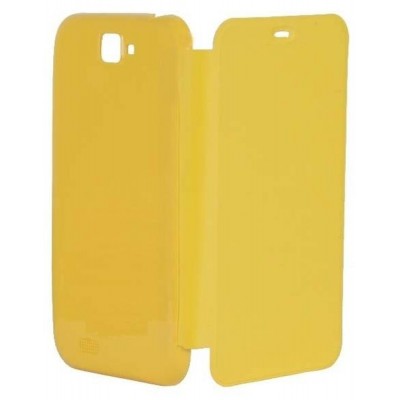 Flip Cover for Karbonn Titanium Hexa - Yellow