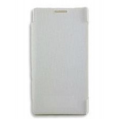 Flip Cover for Lava Iris 250 - White
